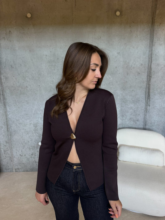 Pull Harmonie - Marron